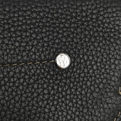 Christian Dior X KAWS Grained Calfskin Saddle Wristlet Black 8 of 13