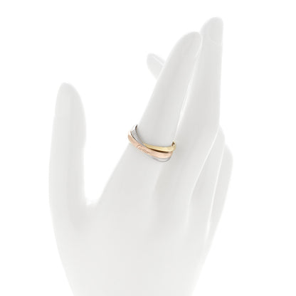 Cartier 18K Pink Yellow White Gold Small Trinity Ring 54 7 2 of 5
