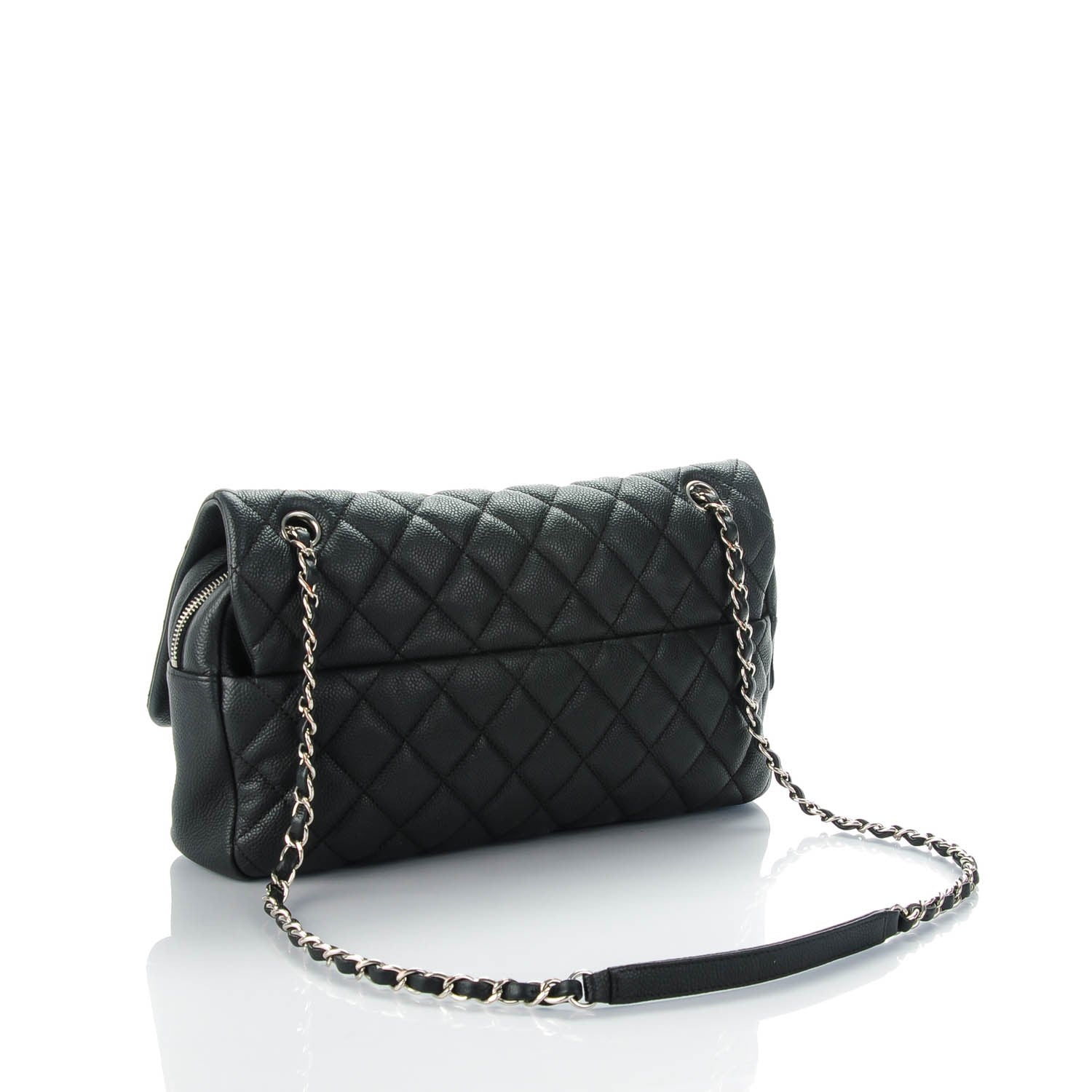 Chanel Caviar Quilted Jumbo Easy Flap Black 4 of 10