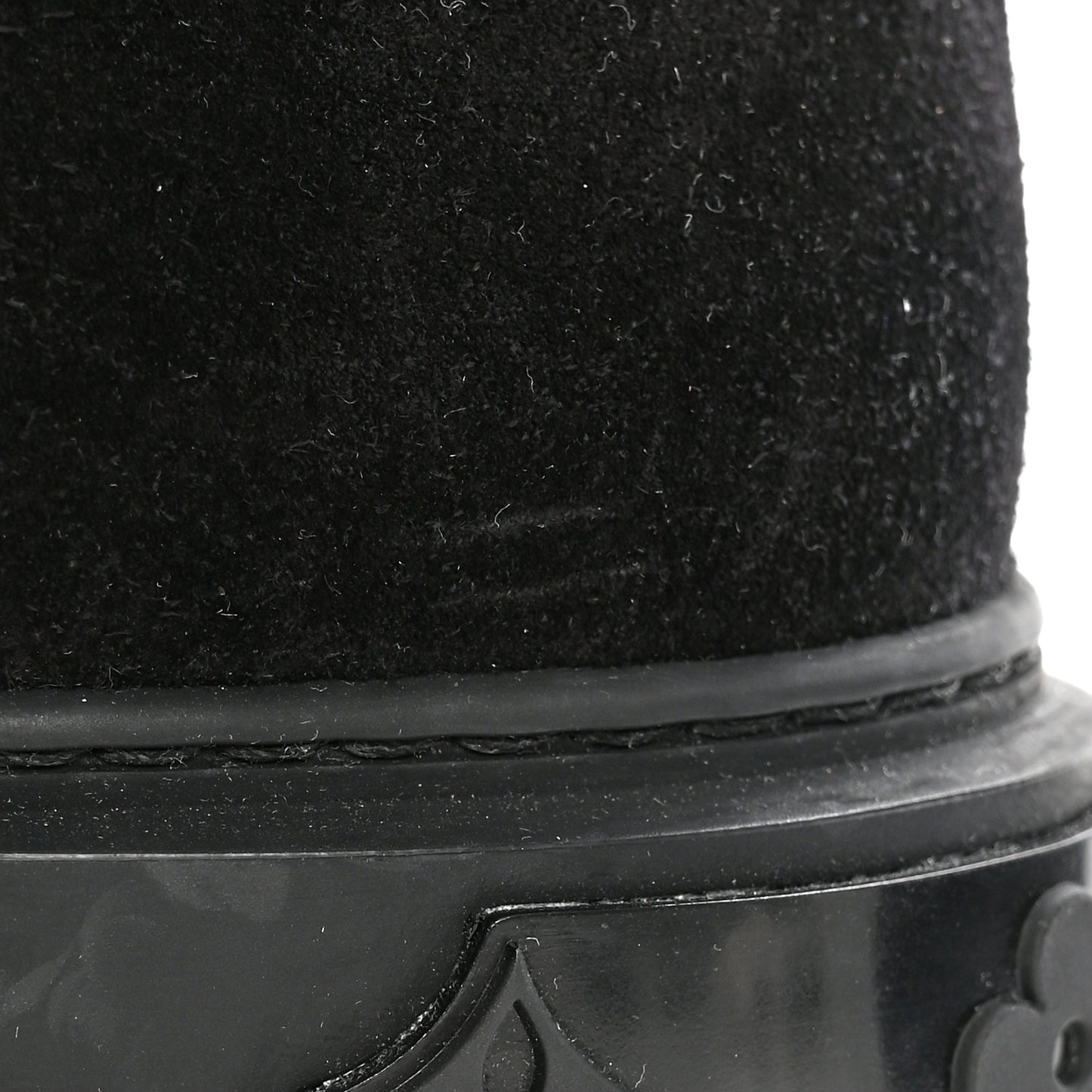 Suede Calfskin Shearling Snowdrop Flat Ankle Boot 36 Black