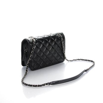 Chanel Glazed Calfskin Quilted Small Day Trip Flap Black 3 of 8