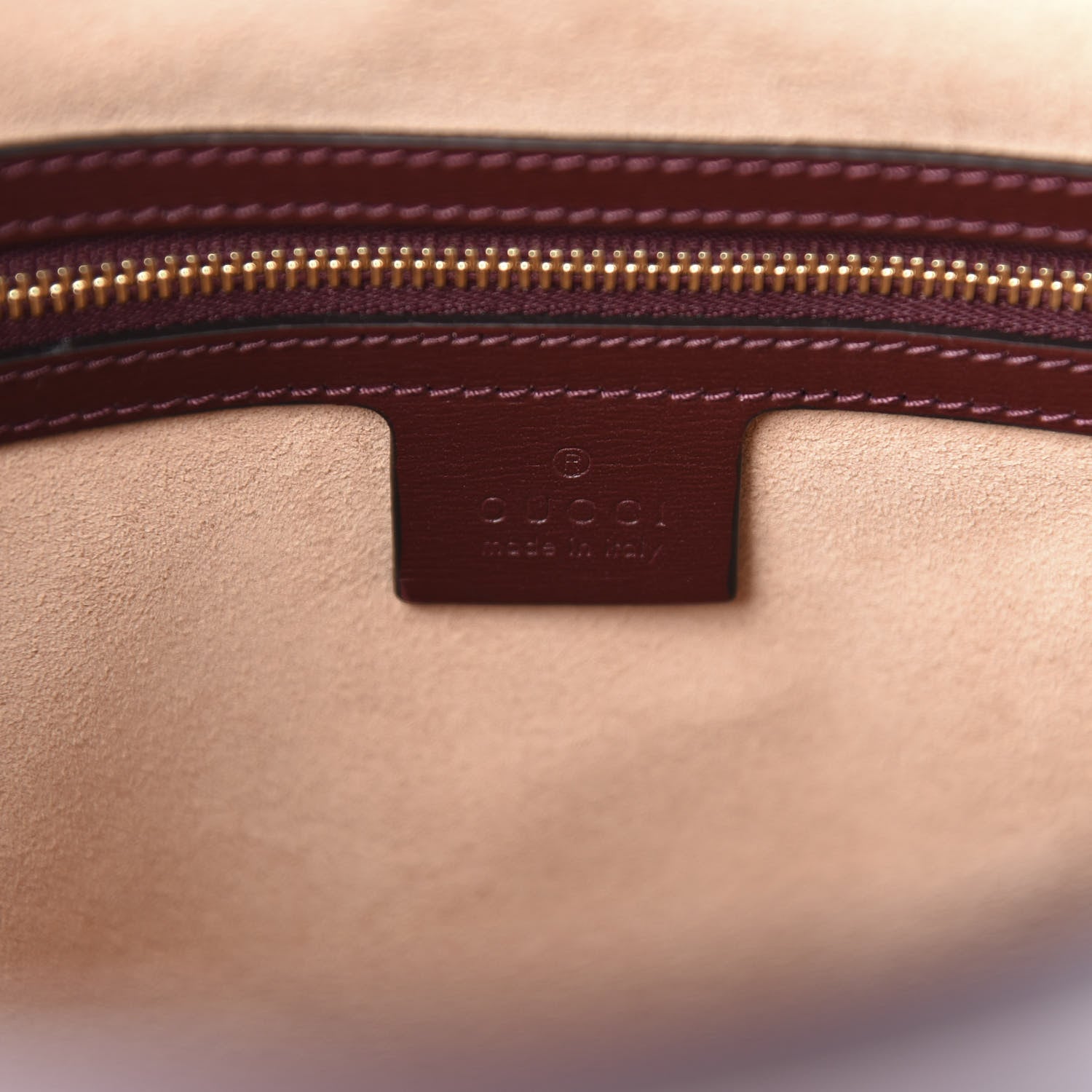 Gucci GG Monogram Calfskin Medium Arli Shoulder Bag Sahara Rubino Chardonnay 8 of 10