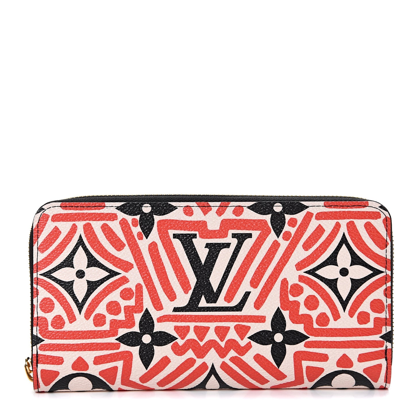 Monogram Giant Crafty Zippy Wallet Creme Rouge Black