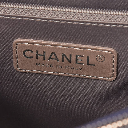 Chanel Caviar Quilted Grand Shopping Tote GST Navy Blue 8 of 10