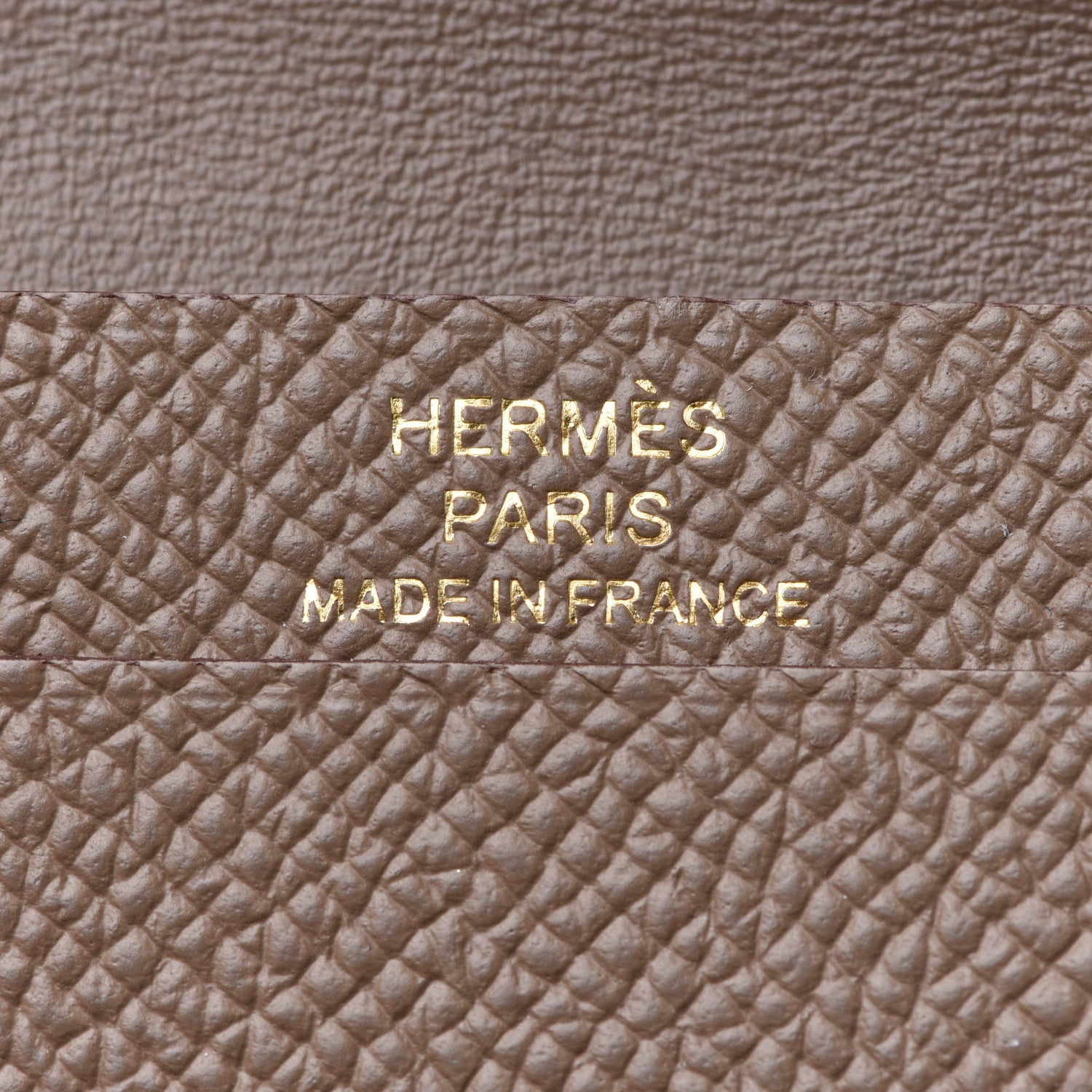 Hermes Epsom Bearn Card Holder Wallet Etoupe 6 of 8
