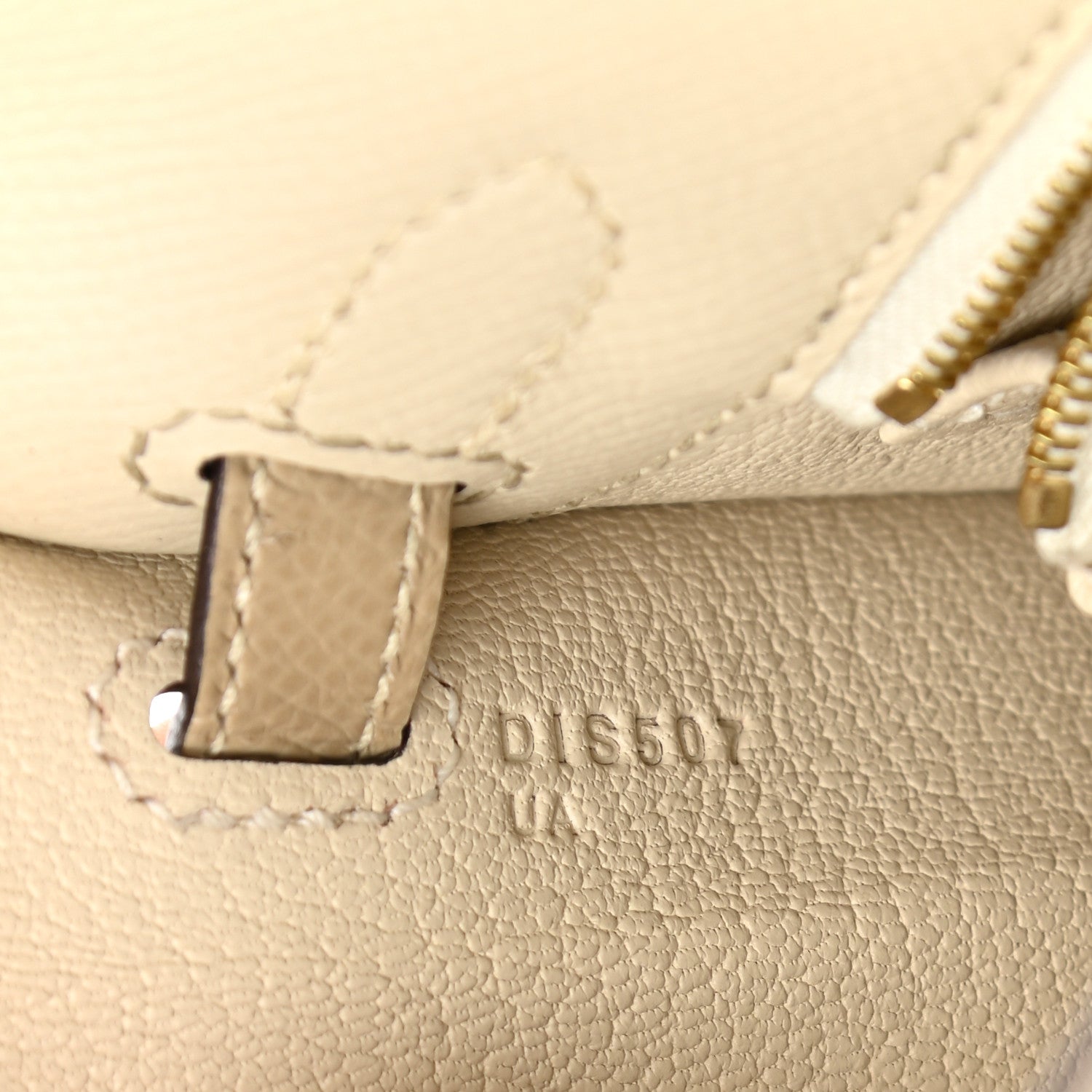 Hermes Epsom Bi-Color Horseshoe Kelly Sellier 25 Craie Trench 7 of 11