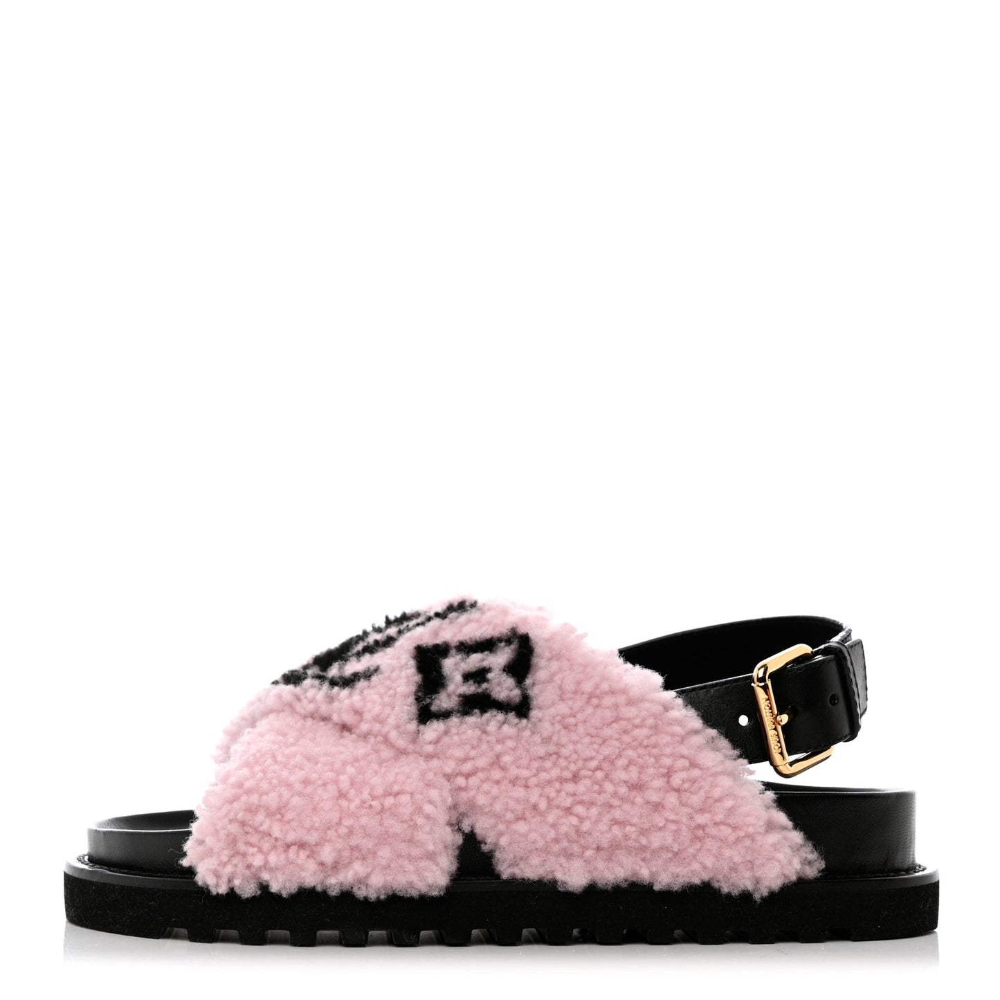 Shearling Paseo Sandals 37 Pink