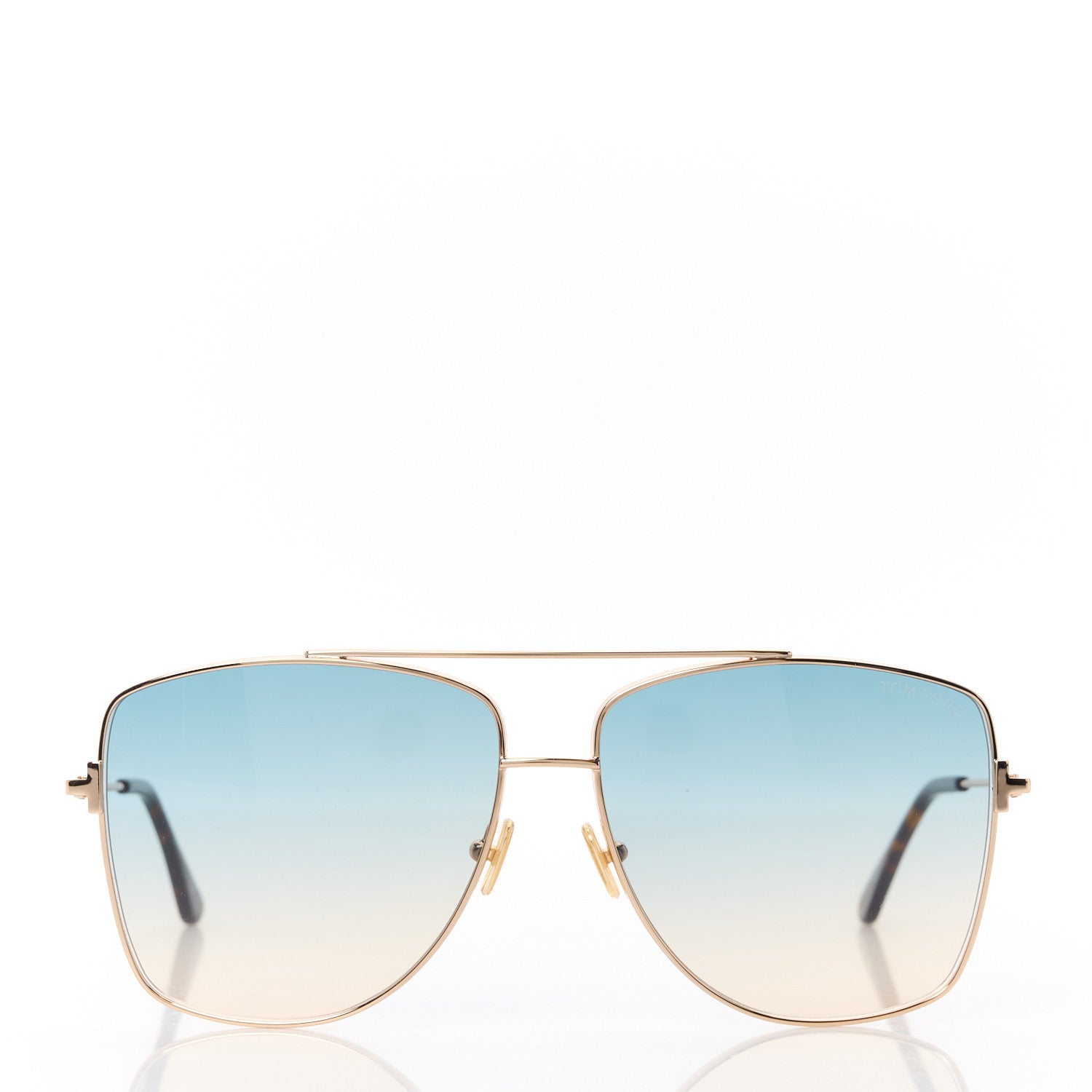 Tom Ford Reggie Aviator Sunglasses TF838 Shiny Rose Gold 2 of 8