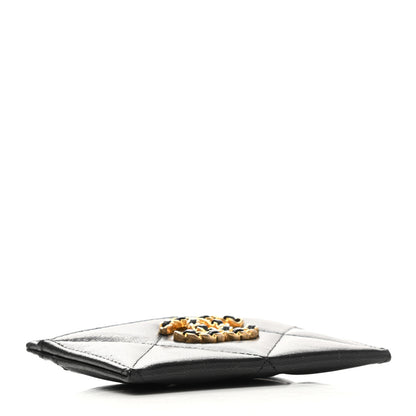 Chanel Lambskin Quilted Chanel 19 Card Holder Black 4 of 10