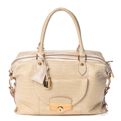 Louis Vuitton Crocodile Sac Louis Beige 1 of 18