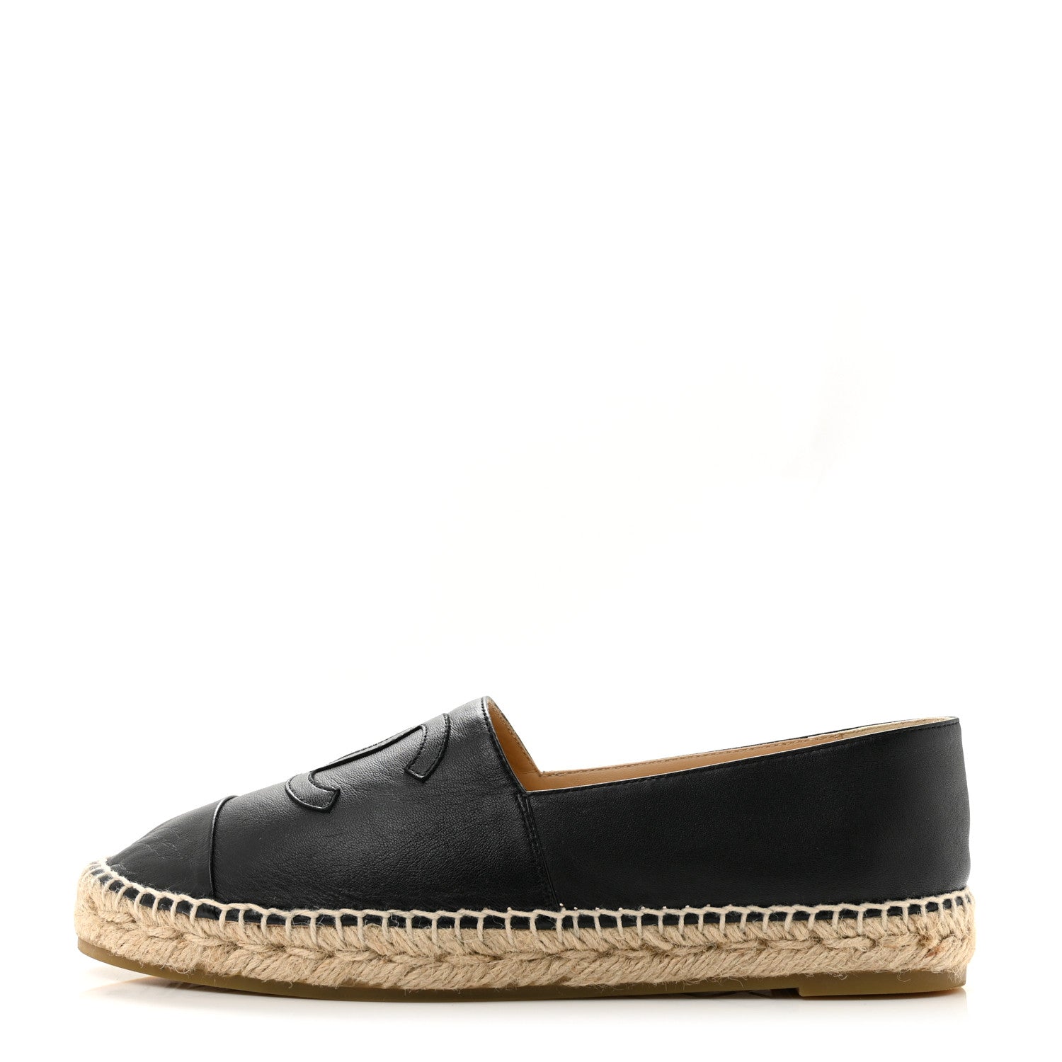 Chanel Lambskin CC Espadrilles 41 Black 1 of 9