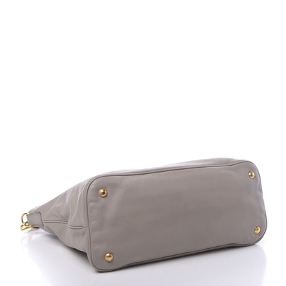 Prada Soft Calf Shopping Tote Argilla 4 of 11