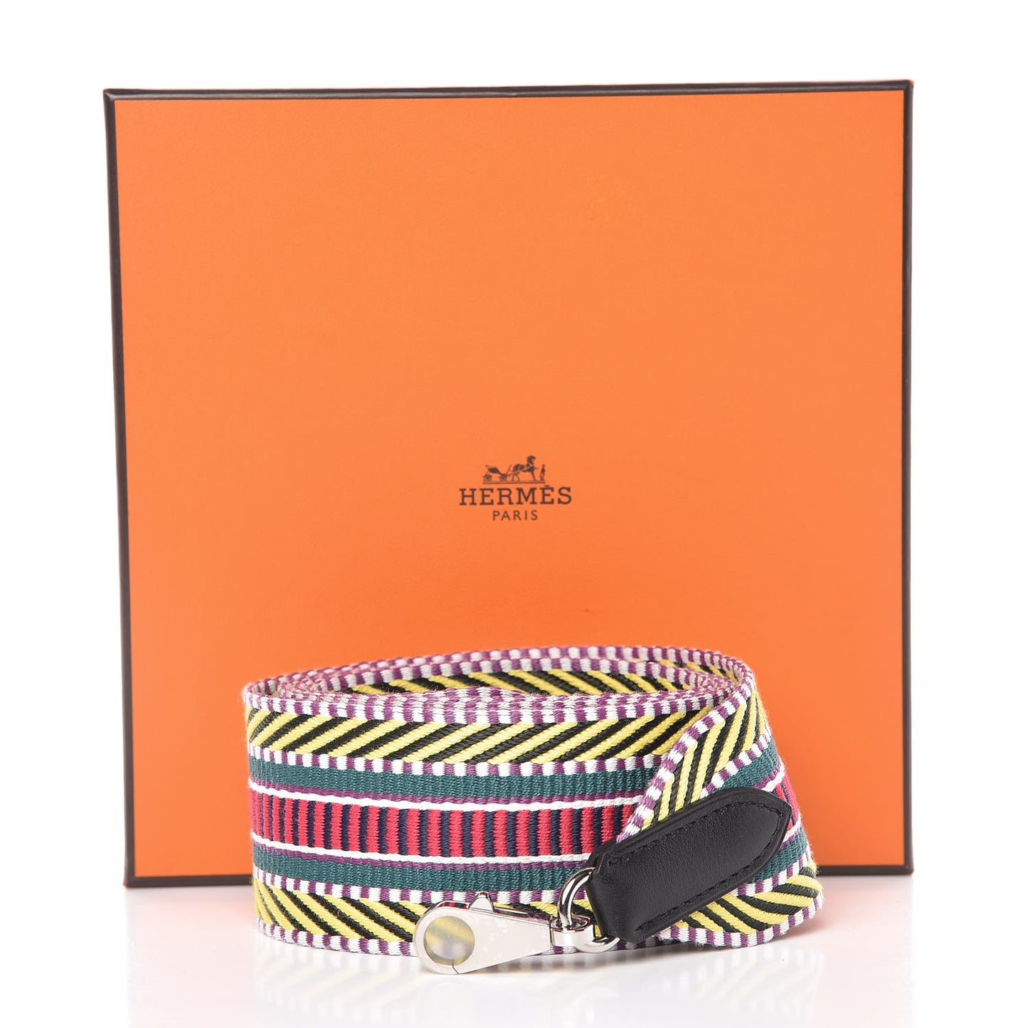 Toile Swift 50mm Sangle Cavale Shoulder Strap Multicolor Black