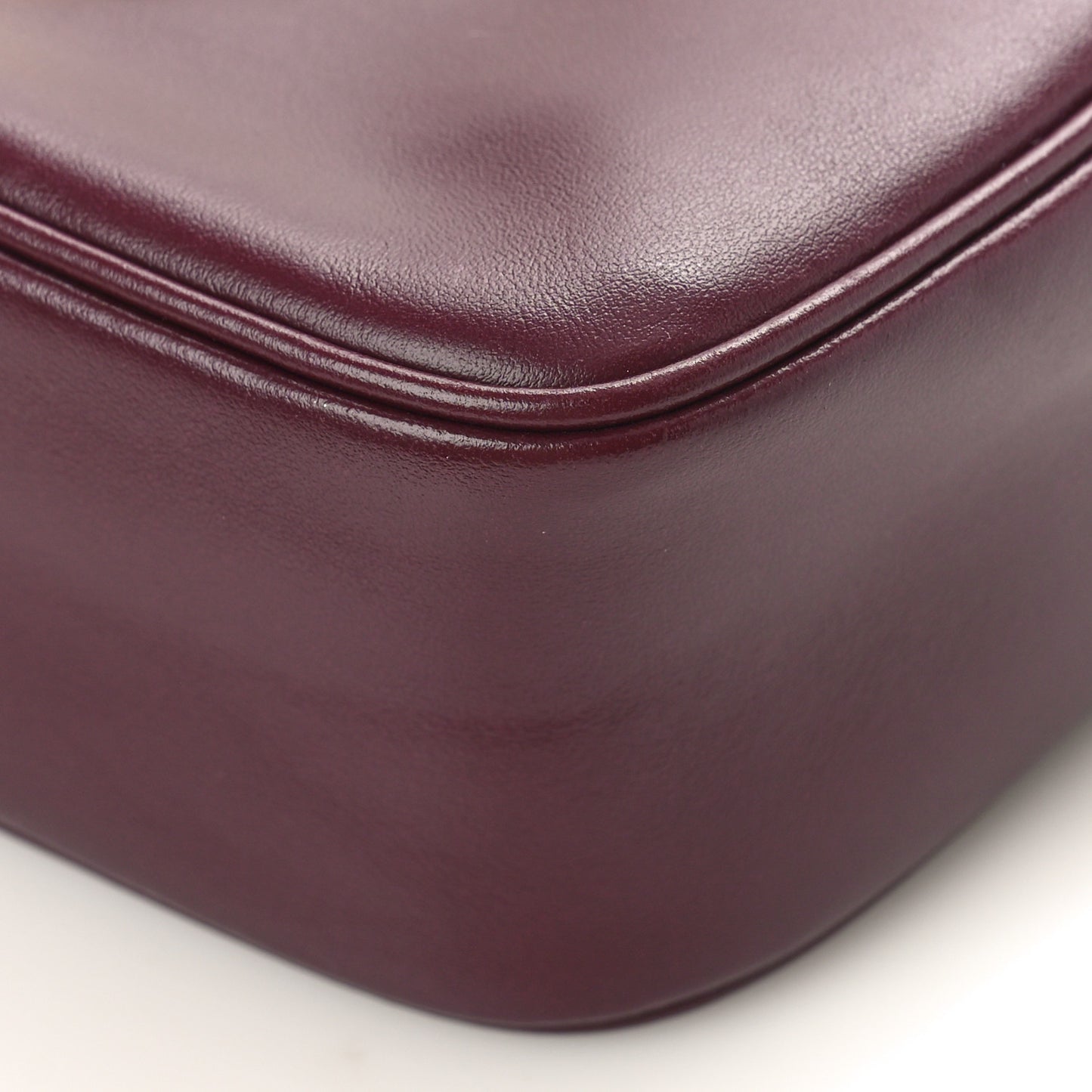 Calfskin Vela Camera Crossbody Bag Burgundy