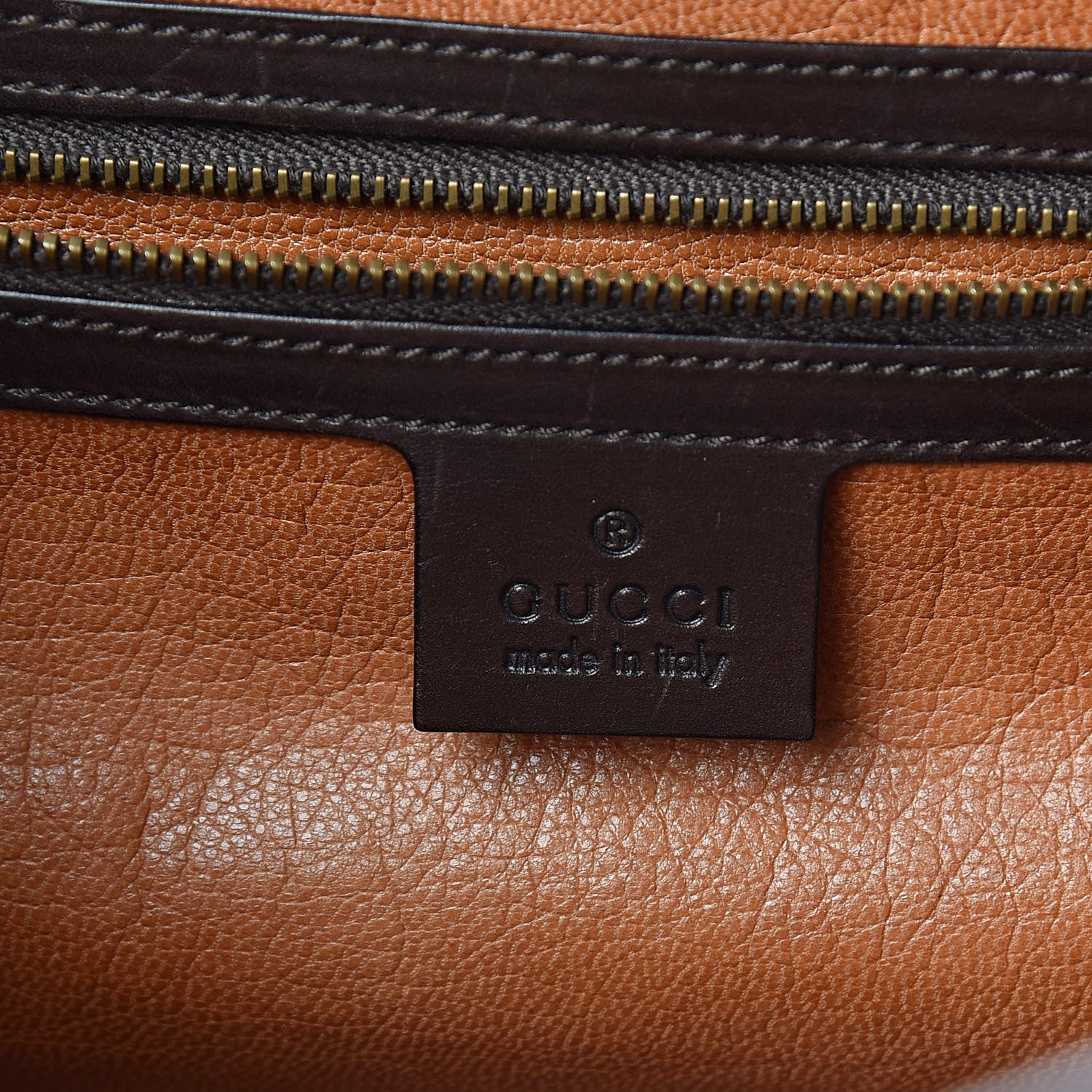 Gucci Calf Hair Calfskin Bamboo Bullet Satchel Brown 6 of 21