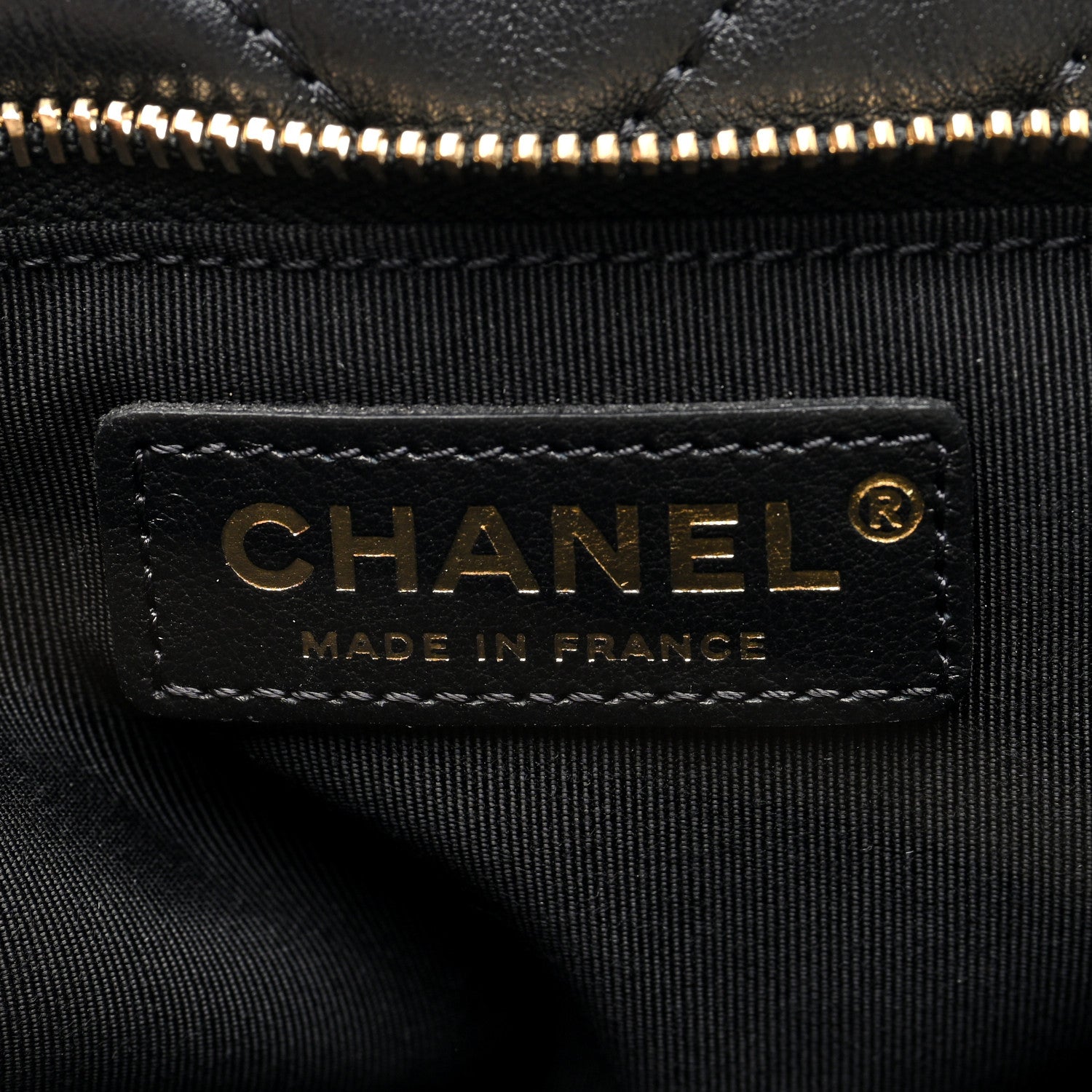 Chanel Lambskin Chevron Quilted Fold Over Clutch Black 7 of 11