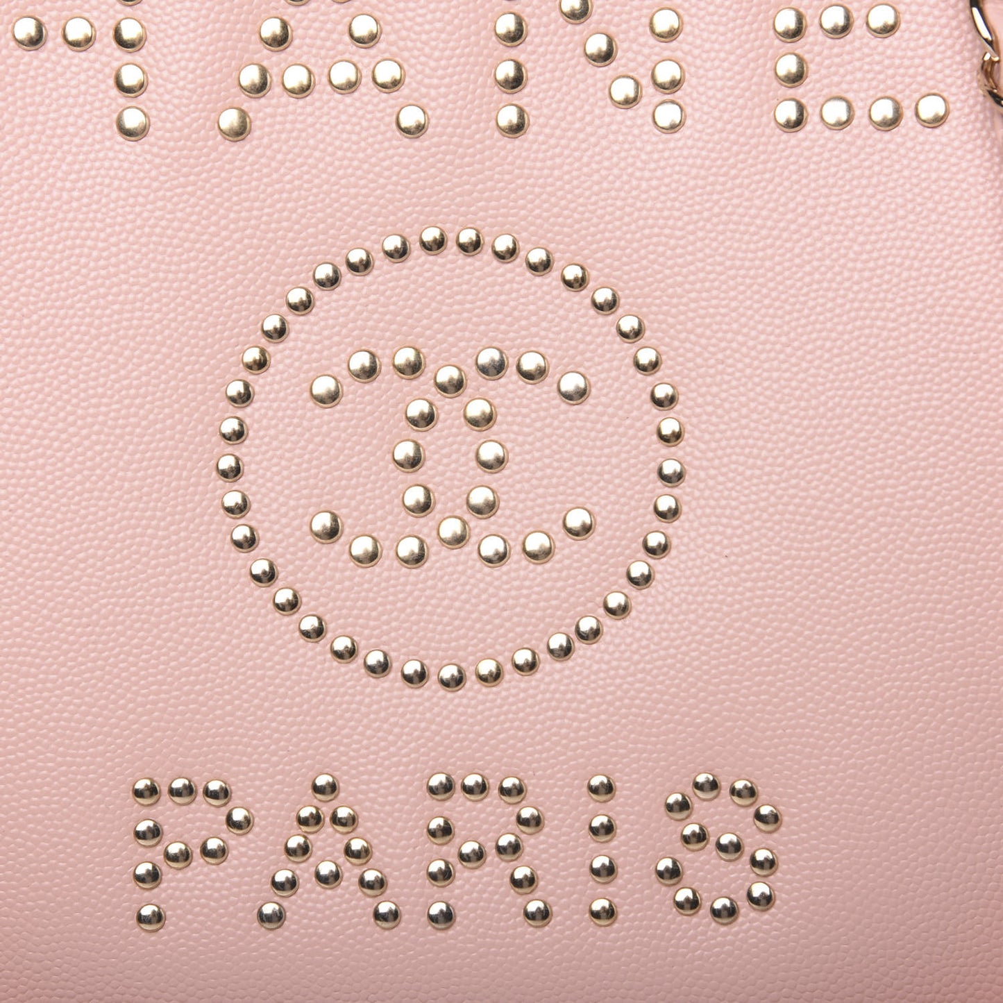 Caviar Small Studded Deauville Tote Light Pink