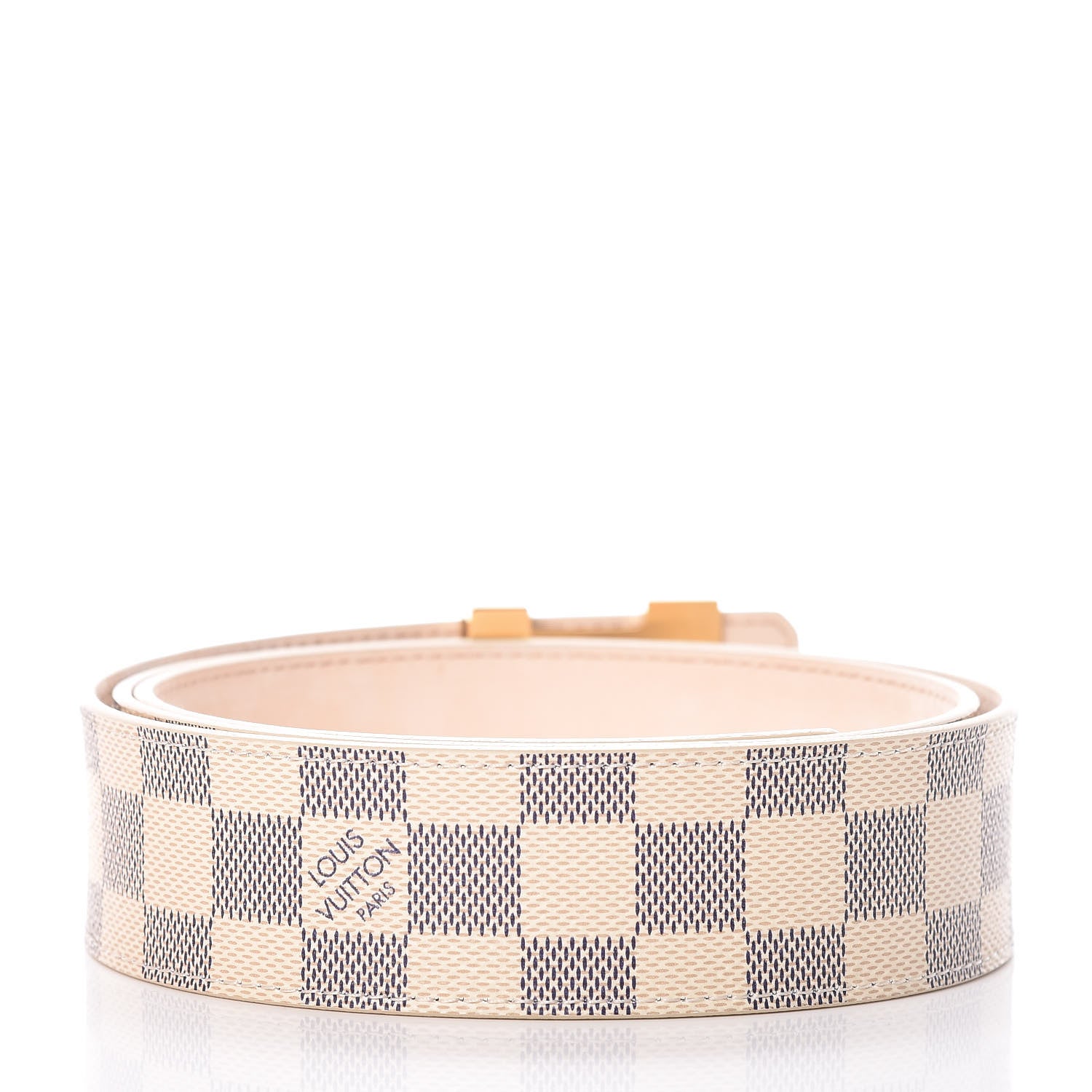 Louis Vuitton Damier Azur LV Initiales Belt 100 40 3 of 8