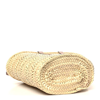 Celine Raffia Calfskin Triomphe Teen Panier Tan 4 of 9