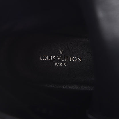Louis Vuitton Suede Calfskin Monogram World Tour Platform Desert Boots 37.5 Black 8 of 10