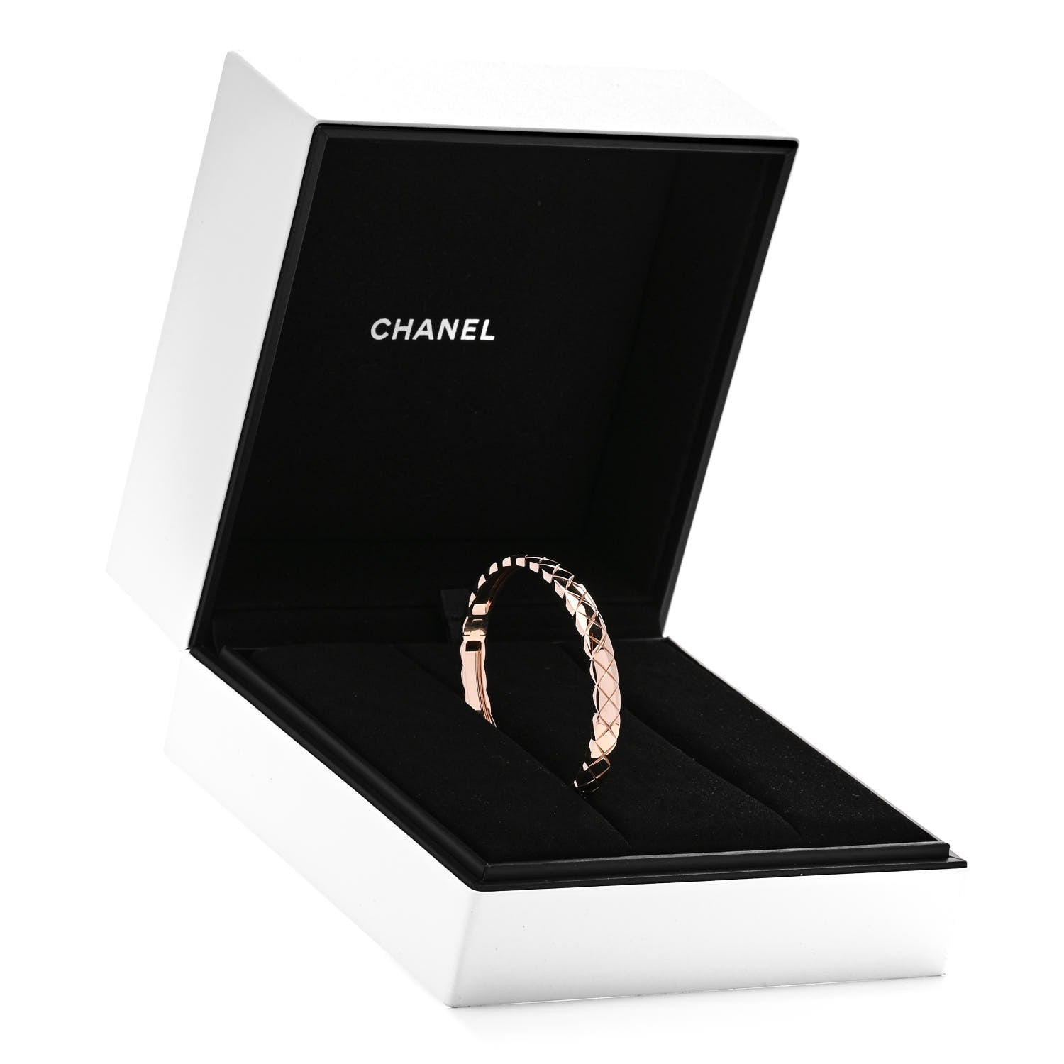 Chanel 18K Beige Gold Coco Crush Bangle Bracelet M 4 of 4