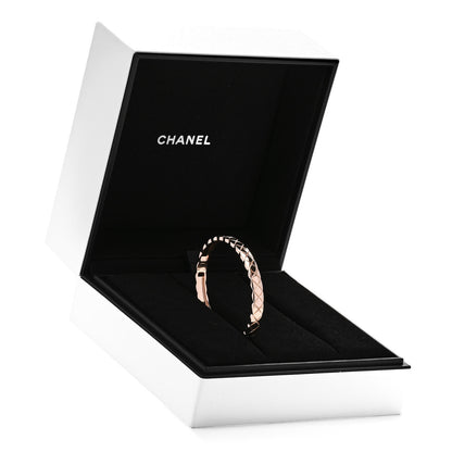 Chanel 18K Beige Gold Coco Crush Bangle Bracelet M 4 of 4