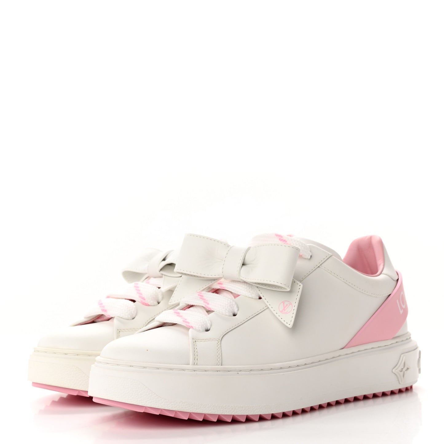 Time Out Bow Sneakers 37.5 White Pink