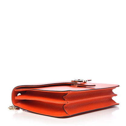 Gucci Dollar Calfskin Interlocking G Shoulder Bag Sun Orange 4 of 10