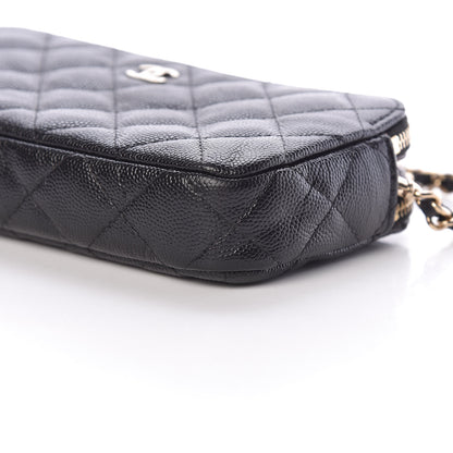 Chanel Caviar Quilted Small Clutch With Chain Black 13 of 14