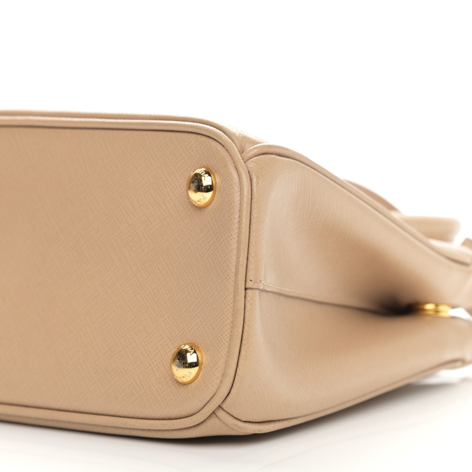 Prada Saffiano Lux Mini Galleria Double Zip Tote Sabbia 10 of 14