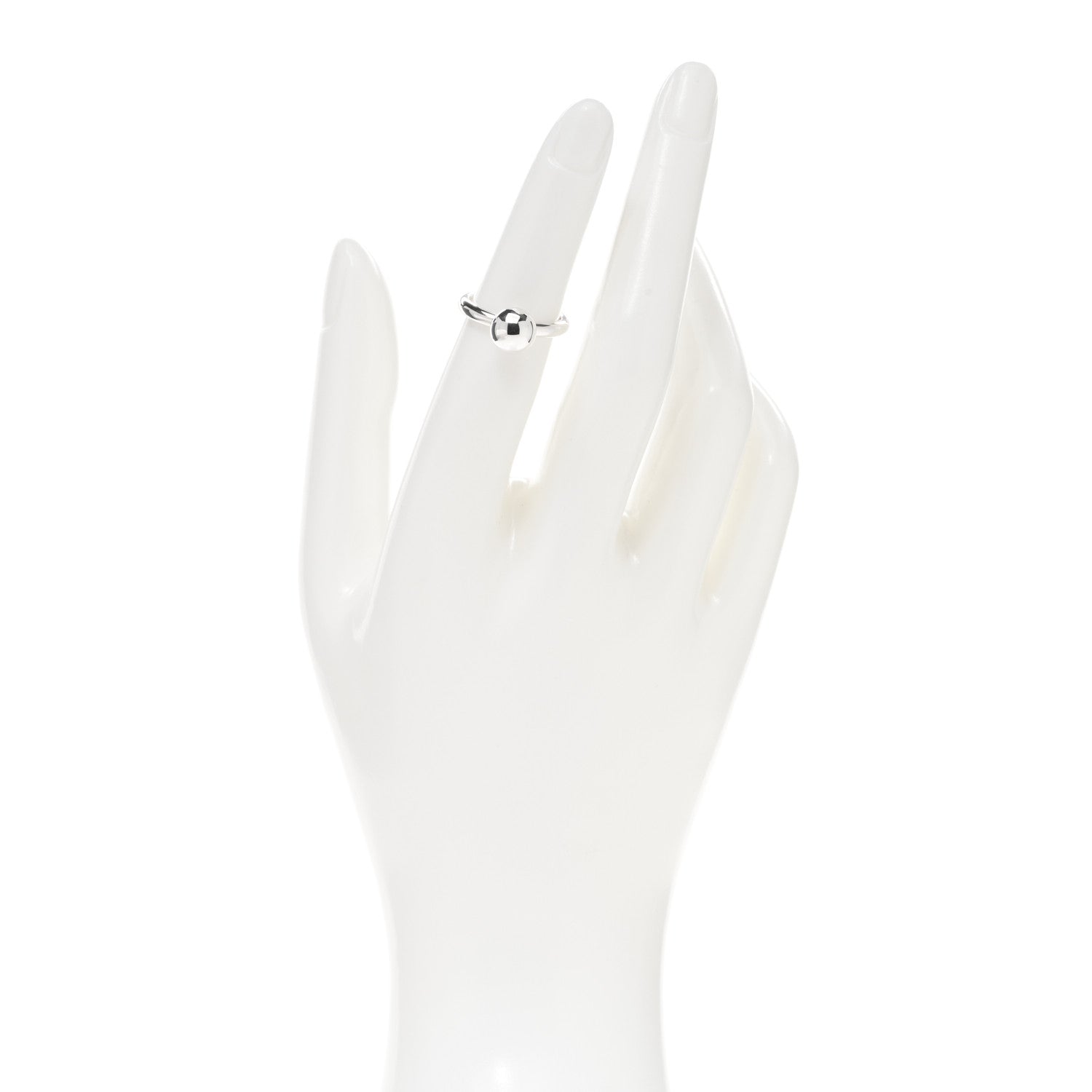 Tiffany Sterling Silver 8mm HardWear Ball Ring 48 4.5 2 of 5