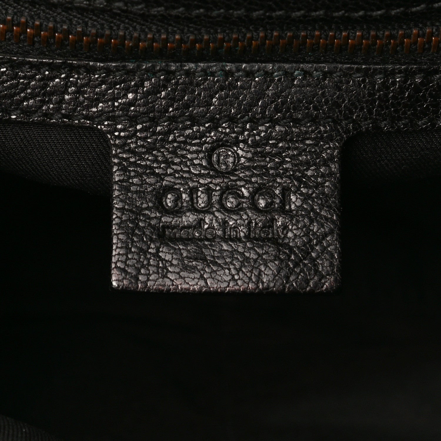 Gucci Calfskin Studded Large Bamboo Handle Tote Black 6 of 12
