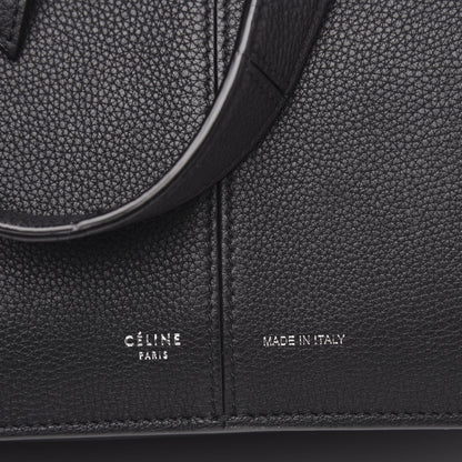 Celine Baby Grained Calfskin Small Tri-Fold Bag Black 10 of 12