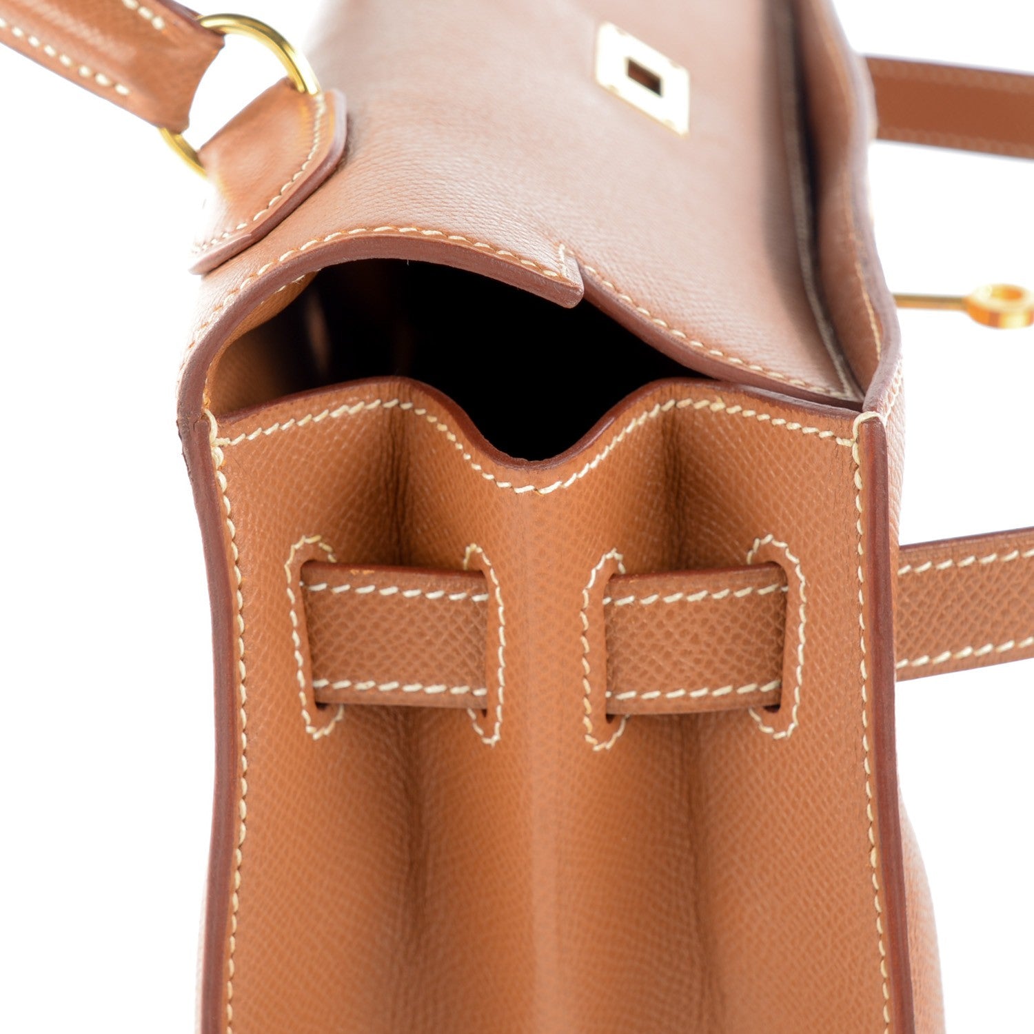 Hermes Courchevel Kelly Sellier 32 Gold 9 of 22