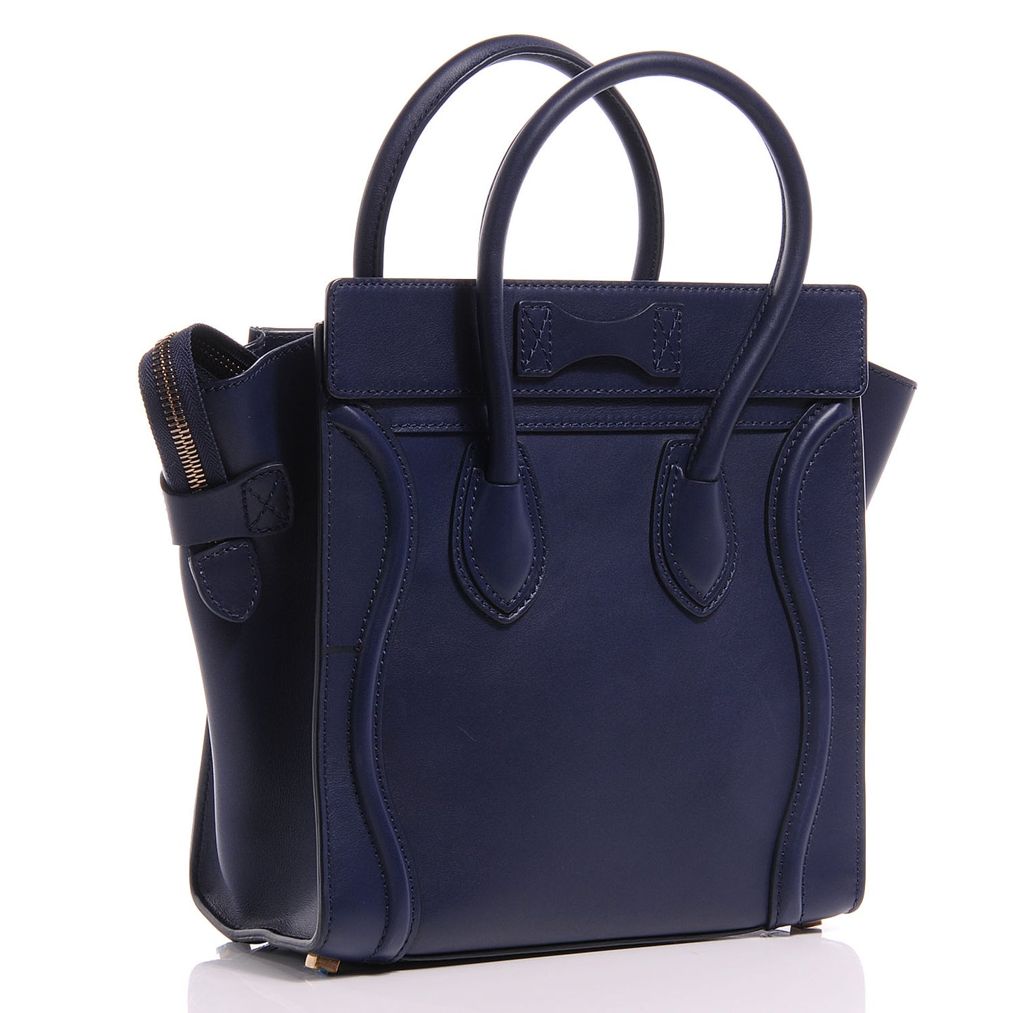 Palmelato Leather Micro Luggage Deepsea