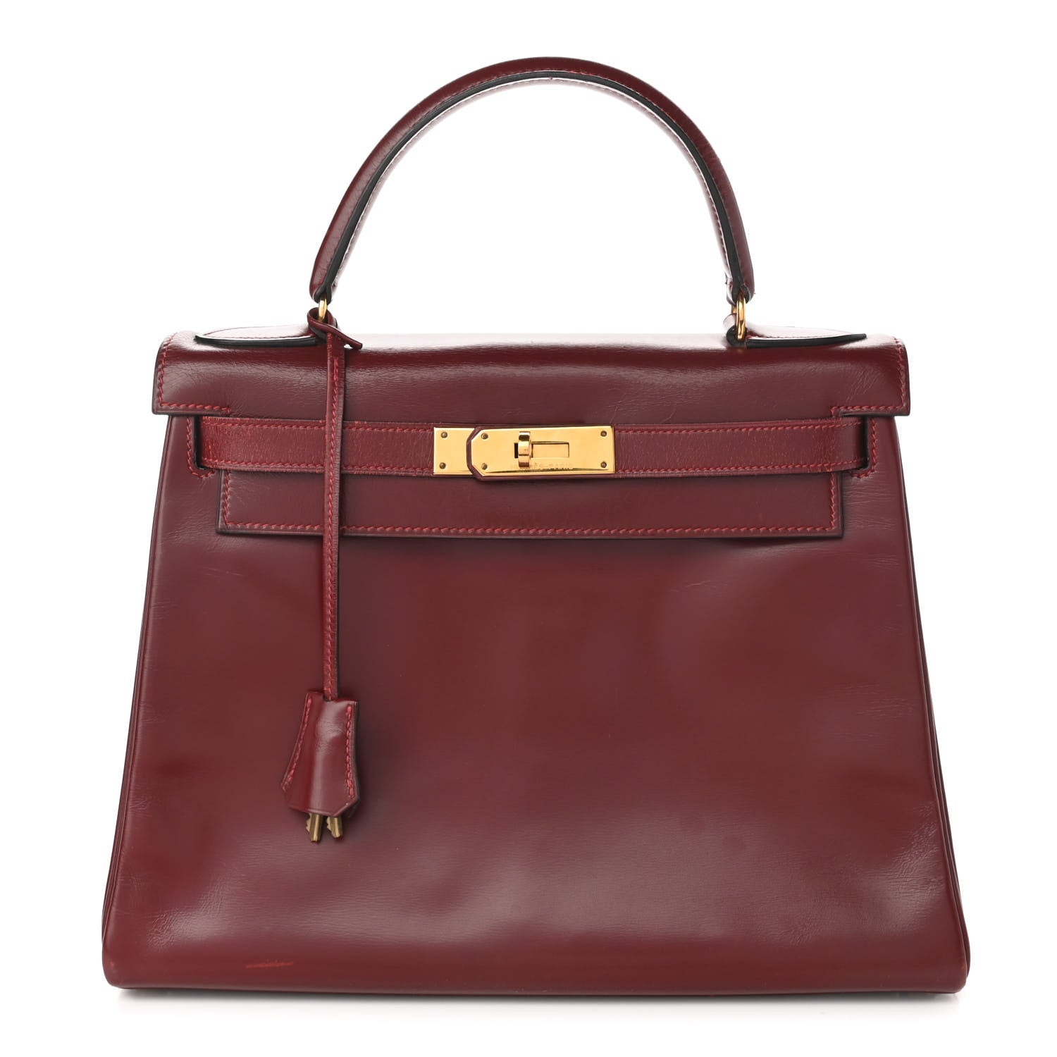 Hermes Box Kelly Retourne 28 Rouge H 1 of 25