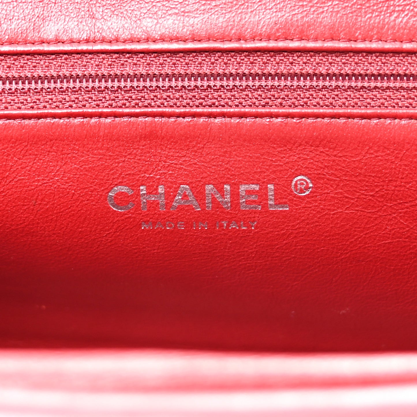 Lambskin Quilted Timeless Clutch Red