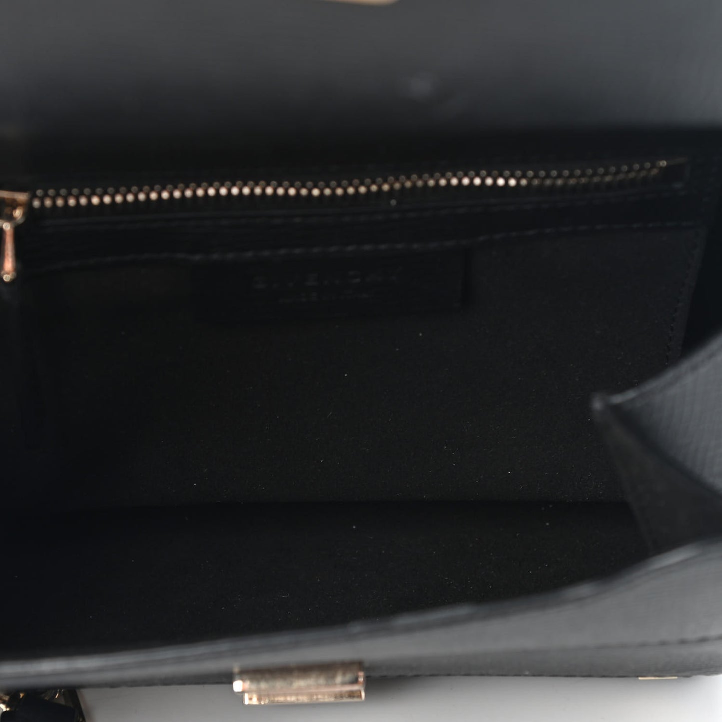 Textured Calfskin Mini Pandora Box Crossbody Bag Black
