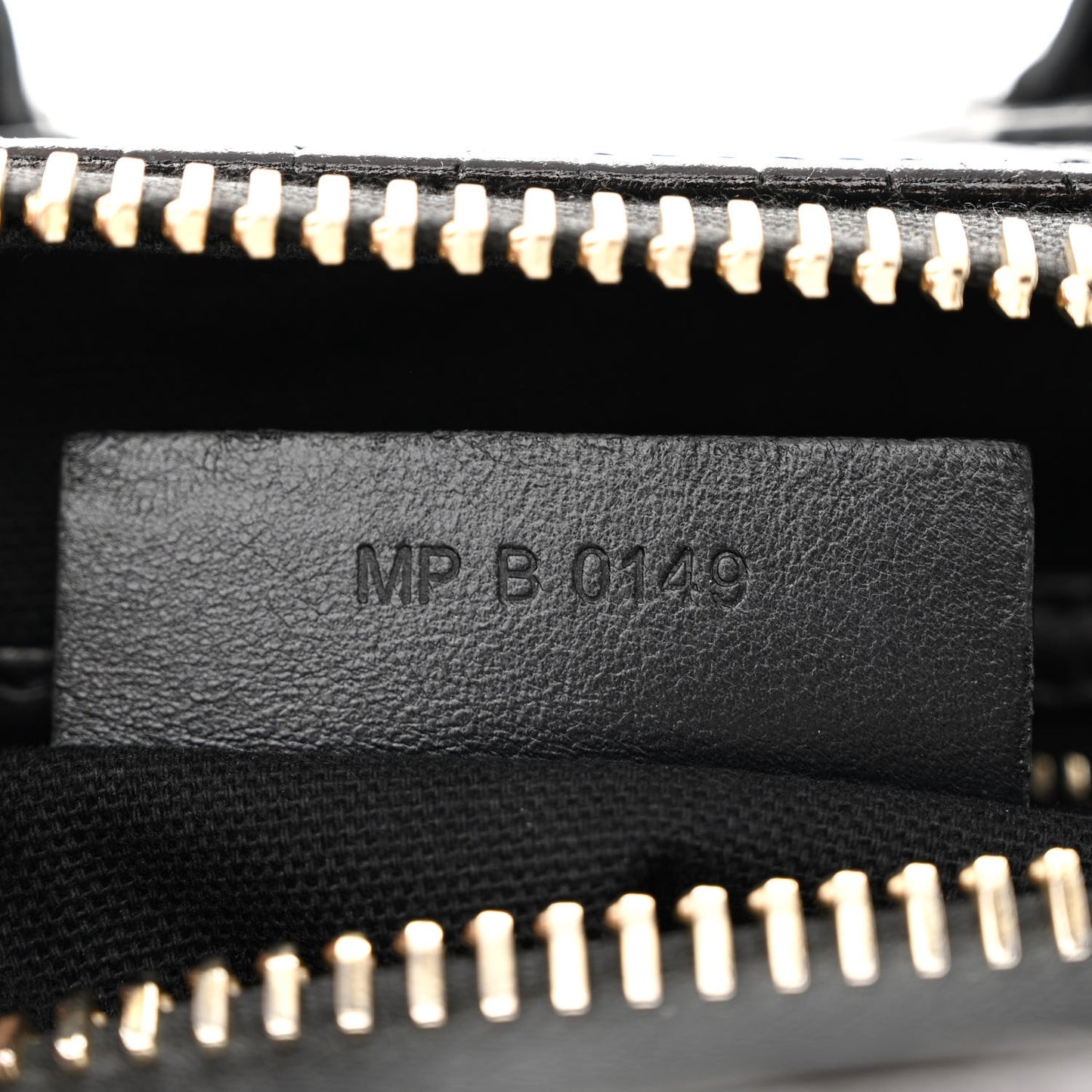 Calfskin Crocodile Embossed Mini Antigona Black