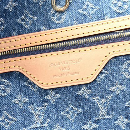 Louis Vuitton Monogram Denim Neo Neverfull MM Blue 7 of 11