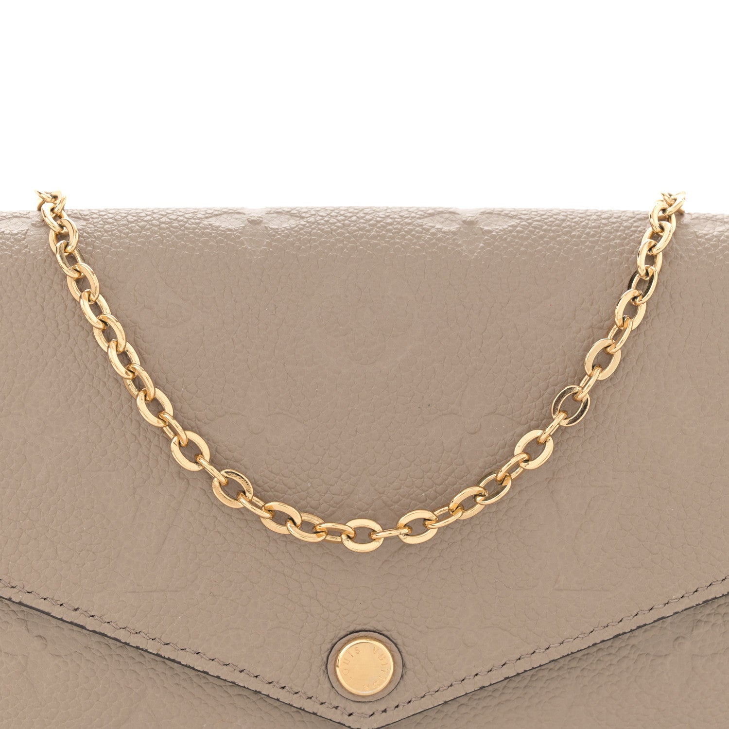 Louis Vuitton Empreinte Pochette Felicie Chain Wallet Tourterelle 8 of 10