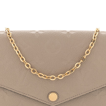 Louis Vuitton Empreinte Pochette Felicie Chain Wallet Tourterelle 8 of 10
