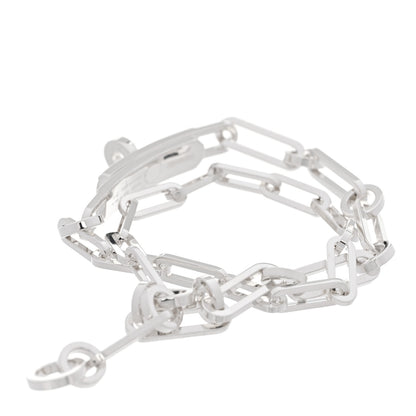 Hermes Sterling Silver Kelly Double Chaine Bracelet 2 of 4