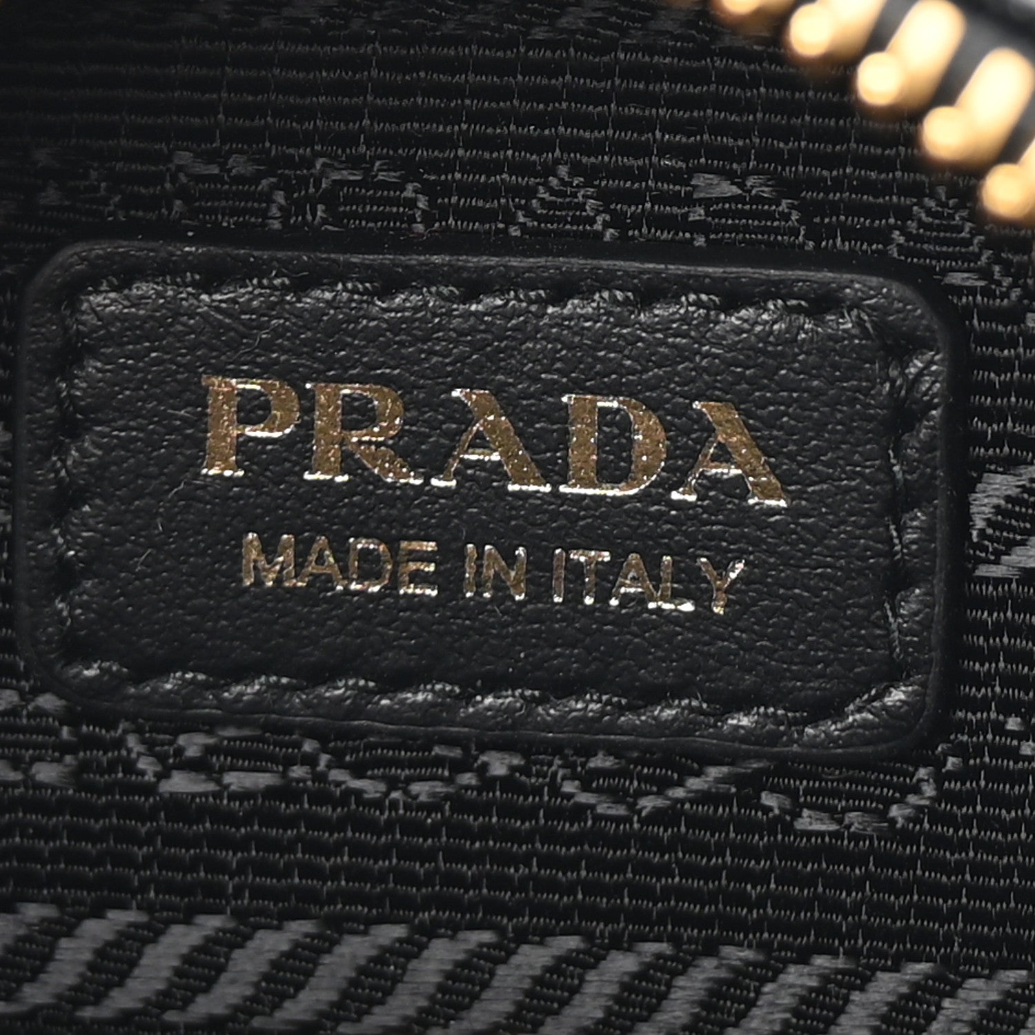 Prada Saffiano Triangle Logo Mini Pouch with Handle Black 6 of 7