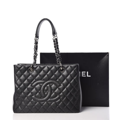 Chanel Caviar Quilted Grand Shopping Tote GST Black 11 of 12