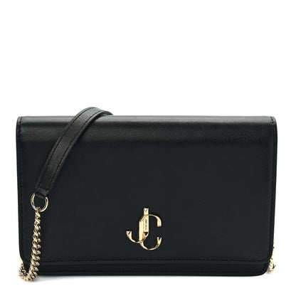 Jimmy Choo Smooth Calfskin Mini Palace Crossbody Black 1 of 8