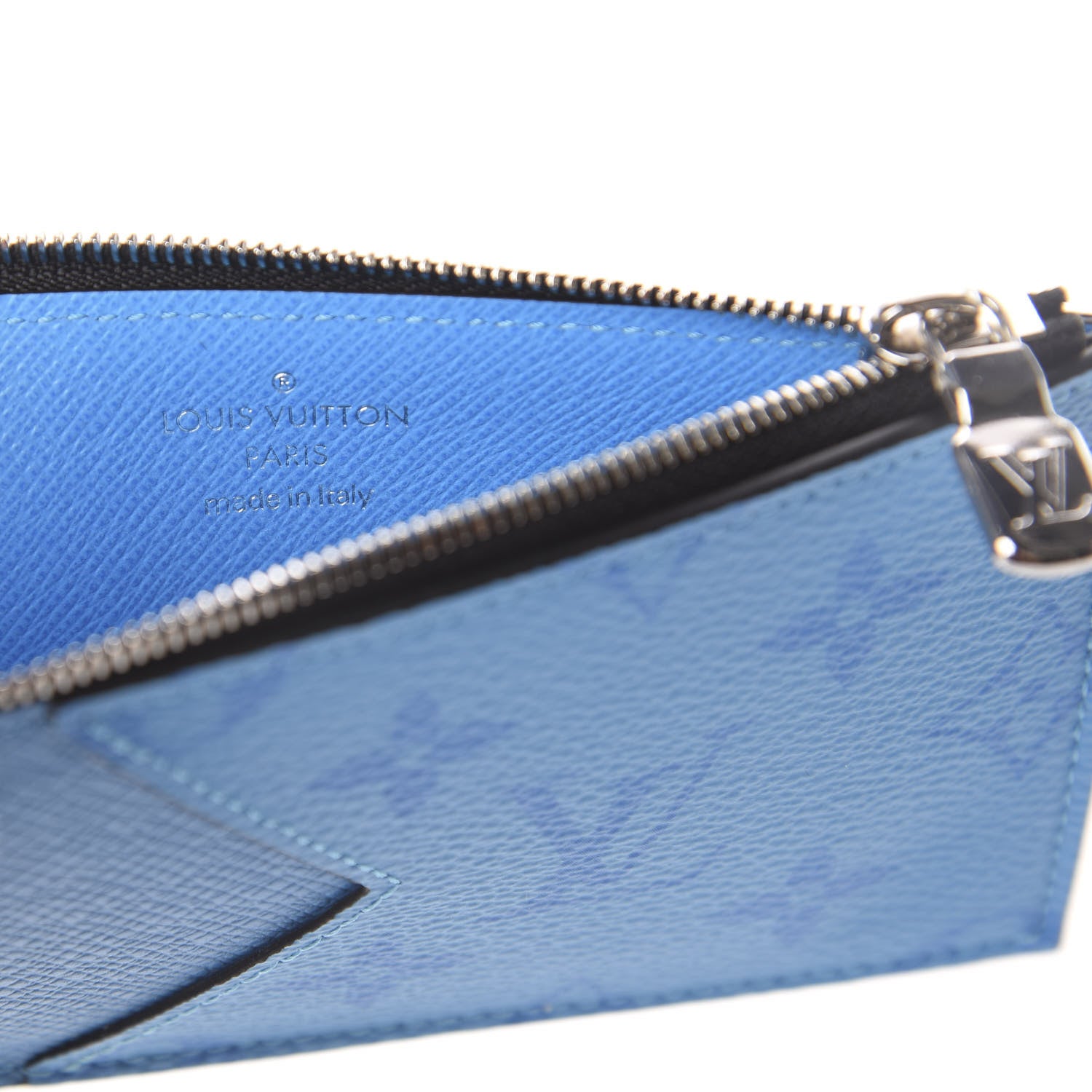 Louis Vuitton Taigarama Coin Card Holder Blue Lagoon 5 of 5
