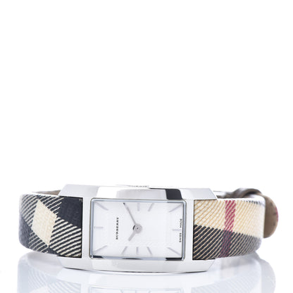 Burberry Stainless Steel Calfskin 20mm Heritage Nova Check Quartz Watch BU9503 3 of 5