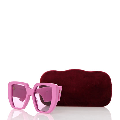 Gucci Acetate Square Frame Sunglasses GG0956S Pink 8 of 8