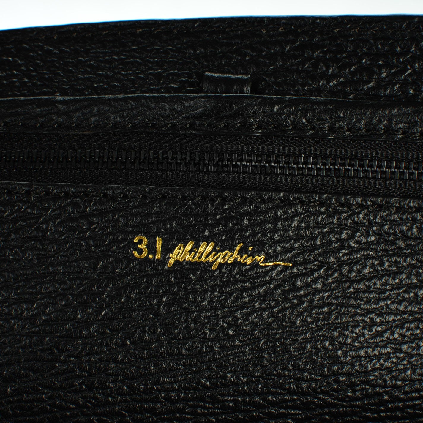 3.1 Textured Calfskin Large Pashli Satchel Black